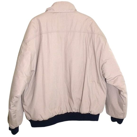 Coleman Outdoors Jacket Men's Sz XL Tan Navy Insulated Utility Full Zip Pockets - Picture 3 of 8